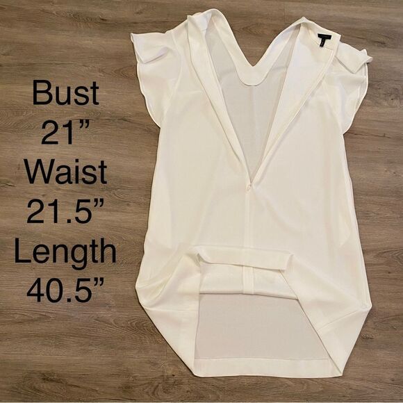 NEW ESCADA SHIFT V-NECK MIDI DRESS OFF WHITE SZ42=L - Picture 11 of 15